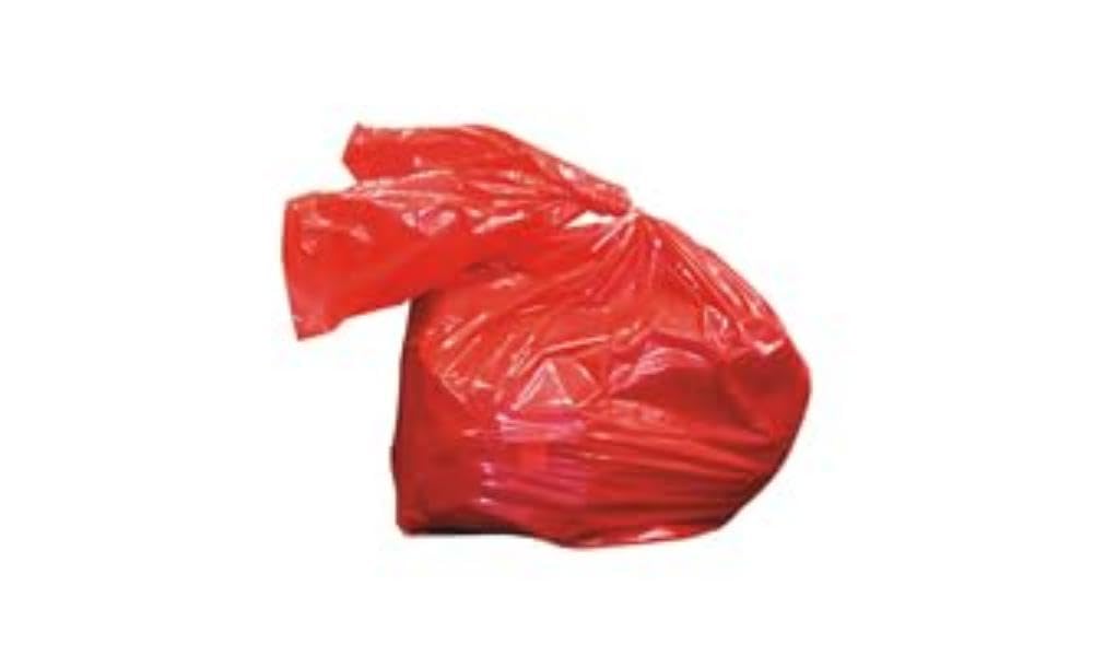 EAST RIDING SACK HEA01909 RSB/3 Laundry Soluble Strip Bags, 457 mm x 711 mm x 762 mm, 50 L, Red (Pack of 200)