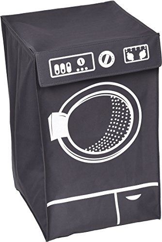 EVIDECO 8704180 Laundry Hamper Bag Basket Clothing Organizer WASHING MACHINE with Top Flap - Polyester and Fiberglass - Thumbnail 3