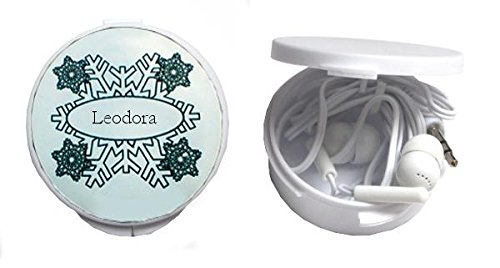 'Prox' in-ear headphones in personalized box. Name on the box: Leodora (first name/surname/nickname)