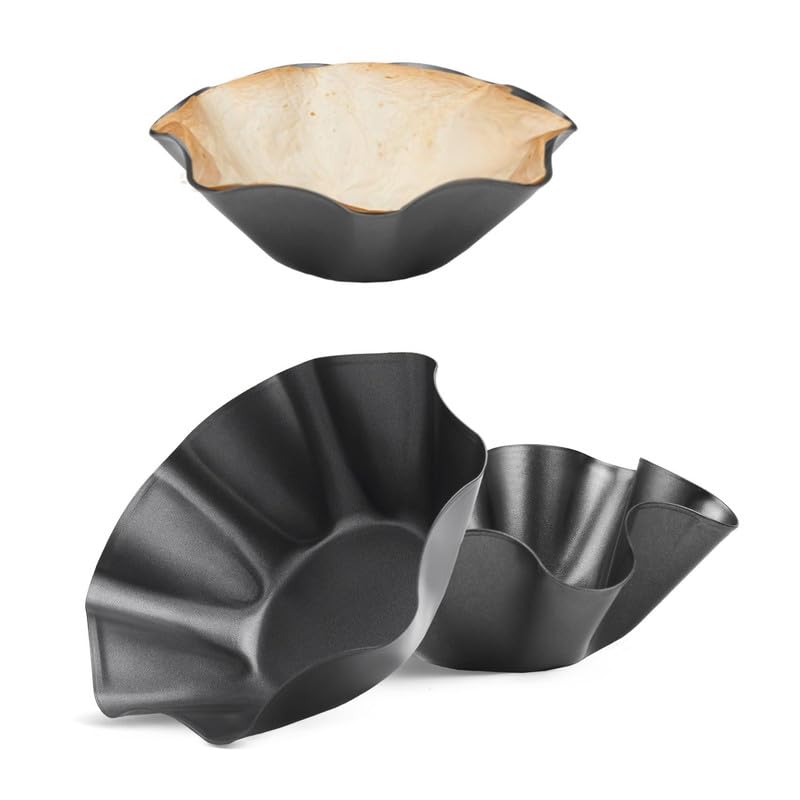 RUVINCE Tortilla Maker Large-Nonstick Taco Shell Maker Salad Bowl Perfect Taco Pan (Carbon steel, 8.75")