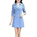 FancyStar Women's Double-Breasted Slim Autumn Long Trench Coat