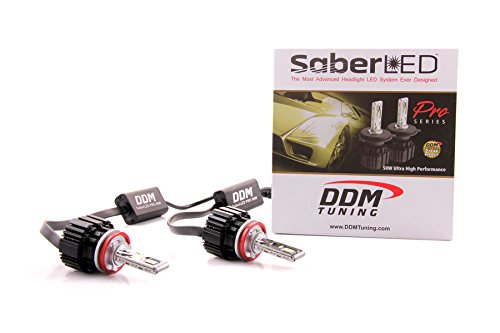 DDM Tuning 50W Saber Pro LED Headlight/Foglight, 10000LM, 6000K, Pair, 2 Year Warranty-FBA (H8/H9/H11)