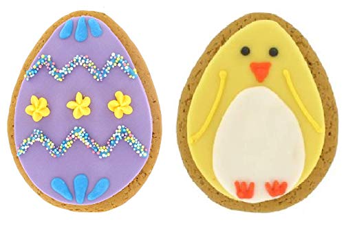 Iced Decorated Gingerbread Chick Egg 75g and Easter Egg 75g