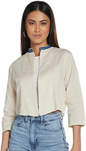 Krave Solid Casual Womens Shrug Regular 