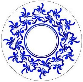 Block Decor | Wall Hanging Plate 7" | 1 Pcs | Fine Bone China | Gift Packing