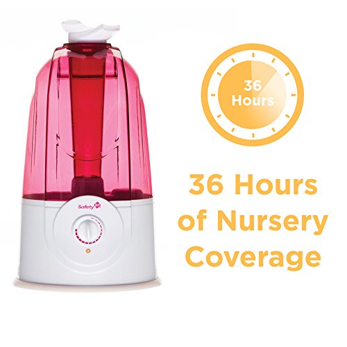 Safety 1st Ultrasonic 360 Degree Cool Mist Humidifier, Pink