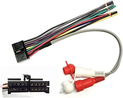 ASC Car Stereo Radio Replacement Wire Harness Plug for Select Jensen 20 Pin Connector Radio