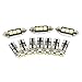 X AUTOHAUX 10pcs DC 12V White Car Interior Dome Map Reading Canbus LED Light Kit for BMW 3 Series E46 CONVERTIBLE