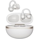 QCY Crossky C50 Open Ear Earbuds, Clip On Earbuds Bluetooth 6.0 | Dual Connection, AI-Powered 4 Mics, Secure fit, EQ Customized, IPX5 Waterproof