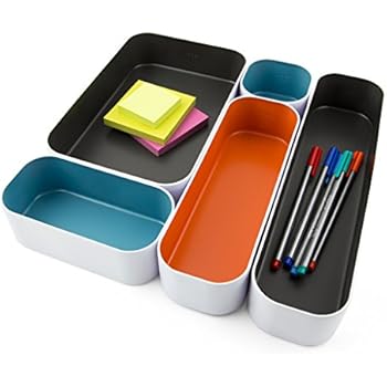 Three By Three Seattle Drawer Organizer Pack of 5, 2