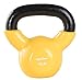 AmazonBasics Vinyl Kettlebell - 10 Pounds, Light Orange