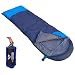 Outdoorsman Lab Sleeping Bag, Lightweight Backpacking & Camping Sleeping Bag for Adults & Kids, 3 Season, Durable Ripstop Nylon, Tear & Water-Resistant Shell, Includes Compression Sack, Dark Blue primary