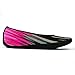NuFoot Ballet Flats Women's Shoes, Foldable & Flexible Flats, Slipper Socks, Travel Slippers & Exercise Shoes, Dance Shoes, Yoga Socks, House Shoes, Indoor Slippers, Pink Aurora, Large