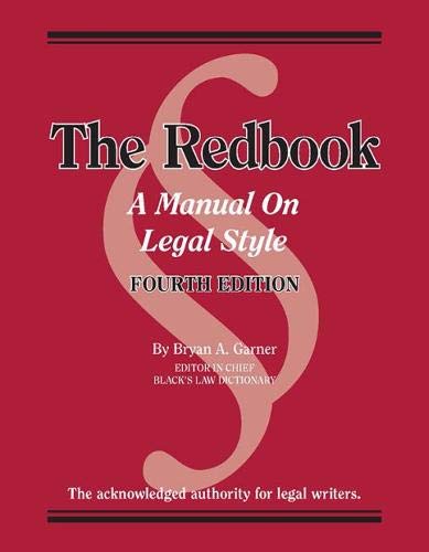 Redbook:Manual On Legal Style W/Access