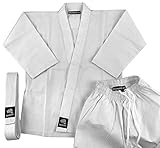 Zephyr Martial Arts 7.5 oz. Karate Gi Student Uniform - White Belt