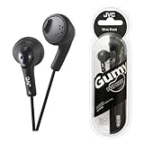 UKDapper JVC HAF160 Black Gumy Bass Boost Stereo Headphones for iPod, iPhone, MP3 and Smartphone