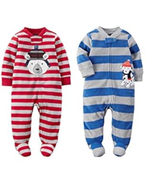 Baby Boys Fleece Pajamas Two Piece Set 3-9 months