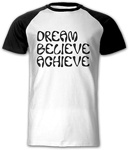 XuKai Dream Believe Achieve Cool Short Sleeve T-Shirt Casual Tight Training Tee Fitness Running Sport Shirts For Mens