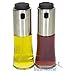 [FREE BONUS] Gourmet Brushed Stainless Steel Adjustable Ceramic Salt and Pepper Mill Grinder Set – Salt and Pepper Shakers Set - FREE High Grade Stainless Steel Oil and Vinegar Cruet Sprayer Set