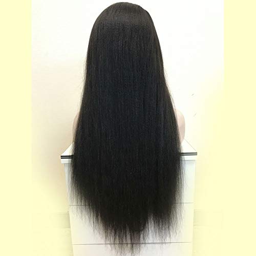 Forawme-Virgin-Brazillian-Gluelesls-Full-Lace-Wigs-Human-Hair-28-Inch-130-Density-1B-Natural-Black-Silky-Yaki-Straight-Pre-Plucked-Full-Lace-Wigs-With-Nautal-Hairline-Dyeable