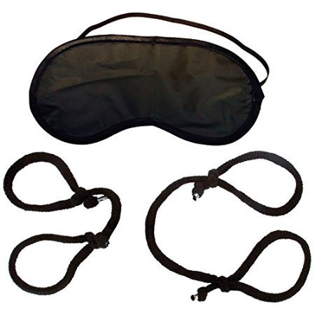 Fetish Fantasy Silk Rope Bondage Set, Black