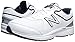 New Balance Men's MW411v2 Walking Shoe, White/Blue, 10.5 D US