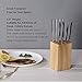KITCHENDAO 5.5“ Steak Knife Block Holder without Knives with 8 Slots - Wooden Steak Knife Storage Block only - Space Saver-Compact Design Steak Knives Organizer