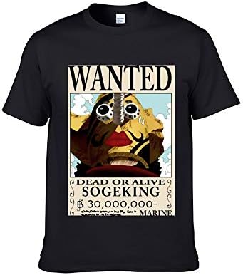ICOSSATA T-Shirt Animation ONE Piece Wanted Monkey D. Luffy XS S M L XL XXL XXXL Adult Unisex Crew