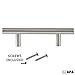 Satin Nickel Kitchen Cabinet Handles - 3 Inch Hole Center Bar Pulls - 10 Pack of Kitchen Cabinet Hardware