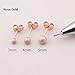 Surker 4pcs Titanium Steel Ear Studs Earrings Piercing Jewelry (3mm)