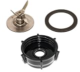 Blendin Ice Crusher Blade with Jar Base Cap, Rubber O Ring Sealing Ring Gasket Combo, Compatible with Oster and Osterizer Blenders