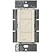 Lutron Caseta Original Smart Dimmer Switch (Lutron Smart Hub Required), for LED Lights, 150 Watt, Single-Pole/3-Way, No Neutral Required, PD-6WCL-LA, Light Almond