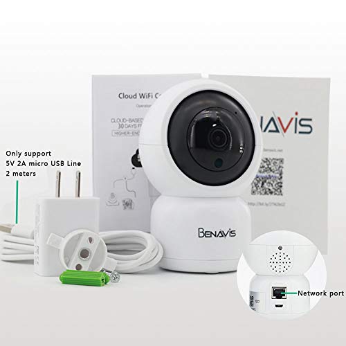 WiFi Security Camera 720P, PT Auto Tracking, Wireless HD, Motion and Sound Detection Cloud Storage, Surveillance CCTV IP Network Cam Systems