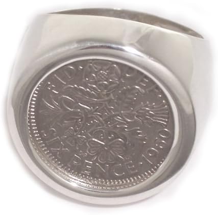 Sixpence Coin Ring 6-15