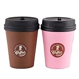 WATINC Kawaii 2pcs Jumbo Squishy coffee cup Squishy Slow Rising Sweet Scented Vent Charms Kid Toy Hand Hand Wrist Toy Gift, Stress Relief Toy Lovely Toy,Doll Gift Fun Large(2p coffee cup)