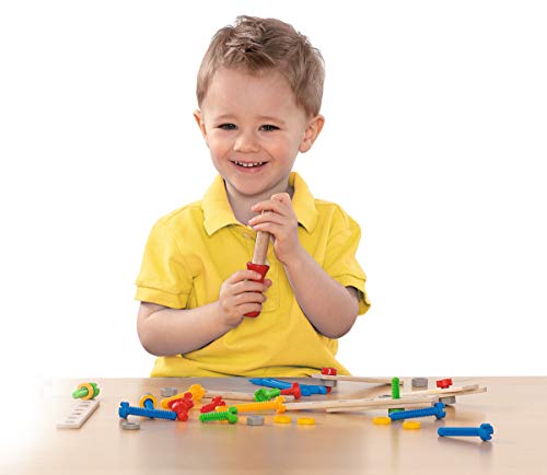 Eichhorn 100039013 - Constructor Flugzeug, 40-tlg., Holz-Konstruktions-Set, 2 verschiedene Modellvarianten baubar, FSC… – Bild 6