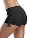 Attraco Women's Solid Sport Swim Shorts Bikini Bottom Swimsuit Swimwear Tie Side
