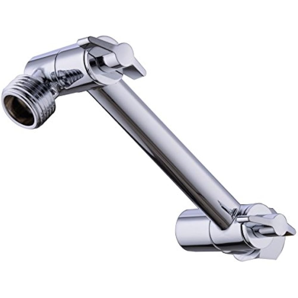 HANEBATH 4 Inch Brass Shower Arm Head Combo Adjustable Height Mount