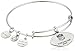 Alex and Ani Pittsburgh Steelers Football Expandable Rafaelian Silver Bangle Bracelet