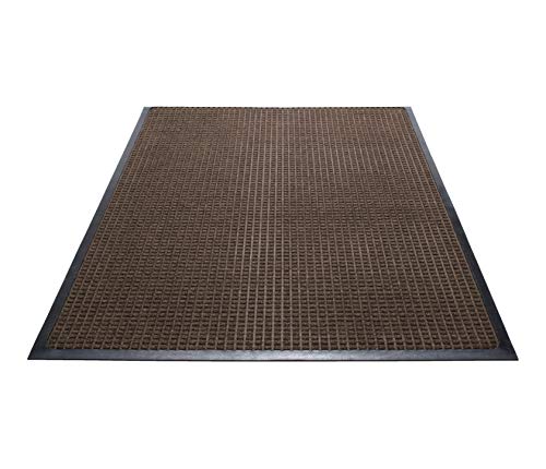 Guardian WaterGuard Indoor/Outdoor Wiper Scraper Floor Mat, Rubber/Nylon, 4'x6', Brown - Thumbnail 6