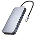 VANMASS USB C Hub, 9 in 1 USB C Adapter with 4K HDMI, RJ45 1Gbps Ethernet, 4 USB 3.0 Ports, Micro SD/SD Card Reader, and 90W PD Charging Port for MacBook Pro/Air & More USB C Devices