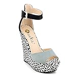 MACHI JL-JOT Women Cute Platform Wedges Sandals, Color:GREY, Size:8.5