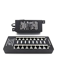 WT GPOE 8   Injector de alimentación a través de Ethernet para cámaras PoE, teléfonos IP, puntos de acceso WiFi, incluye fuente de alimentación de 48 V