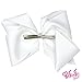 JoJo Siwa Signature Collection White Hair Bow and Studded Silver Bow Pendant Necklace Gift Set (See More Designs and Colors)