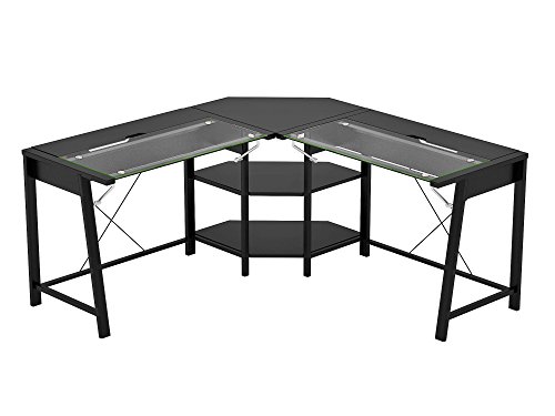 Best Vance Contemporary 5-Piece Glass Top Table And Chair Set