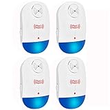 Ultrasonic Pest Repellentï¼ŒEpress 4-Pack Electronic Plug In Pest Control Repeller with LED Light for Insect Home Repellent Anti Mice, Roaches, Bugs,fleas, Mosquitoes, Spiders Outdoor/Indoor