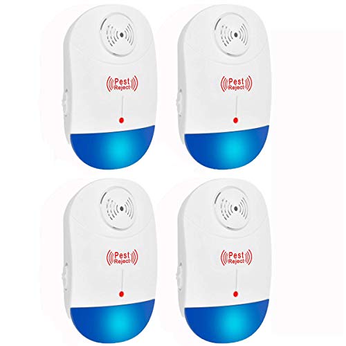 Ultrasonic Pest Repellent,Epress 4-Pack Electronic Plug In Pest Control Repeller with LED Light for Insect Home Repellent Anti Mice, Roaches, Bugs,fleas, Mosquitoes, Spiders Outdoor/Indoor Ultrasonic Pest Repellent,Epress 4-Pack Electronic Plug In Pest Control Repeller with LED Light for Insect Home Repellent Anti Mice, Roaches, Bugs,fleas, Mosquitoes, Spiders Outdoor/Indoor