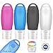 Mylivell Travel Bottles Set,Leakproof Silicone,TSA-Approved Portable Travel Size Accessories, Squeezable and Refillable Bottle Containers Shampoo, Conditioner, Lotion, Toiletries 4 Pack 3 oz