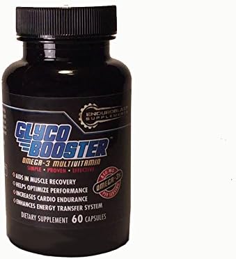 Glyco Booster - All-in-One Performance Supplement for Endurance - Run, Bike, Swim, Triathlon - 750mg caps, 60ct, 1 mo. Supply, Keto, Made in USA. Give Your Body Omega-3s and micronutrients it Needs!