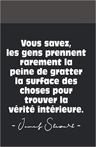 Carnet De Notes Citation Vous Savez Les Gens Prennent Rarement La Peine De Gratter La Surface Des Choses Pour Trouver La Verite Interieure Innovation Creatif French Edition